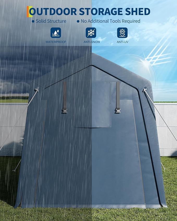 7*12F Outdoor Storage Shed - Image 8