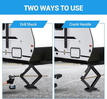 Garvee 24" RV Scissor Jack - 7500lb Heavy Duty Leveling Stabilizer - Image 4
