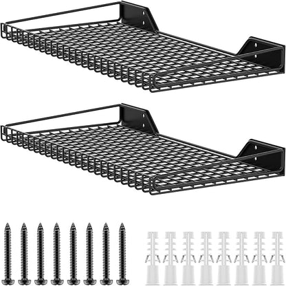 TORACK 2 Pack Wall Mounted Storage Shelves, 23.5" x 12" Wall Shelf by TORACK