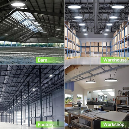LED High Bay Light 200W, 28000LM 5000K UFO High Bay LED Light - Image 8