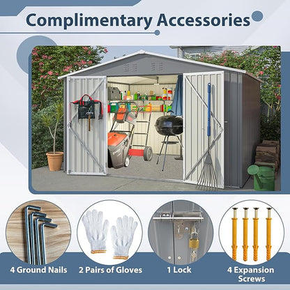 10X8 FT Outdoor Tool Storage Shed - Image 6