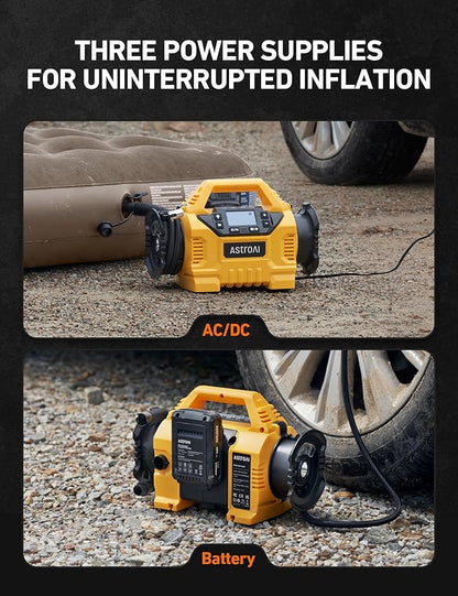 AstroAI Cordless Tire Inflator Portable Air Compressor - Image 5