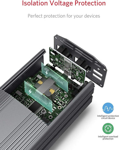 BESTEK 500W Power Inverter DC 12V to 110V AC Converter - Image 3