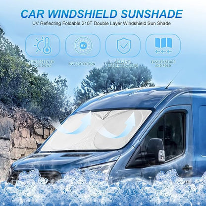 for Ford Transit 2015-2023 2024 2025 2026 Car Windshield Sunshade Sun Shield - Image 2