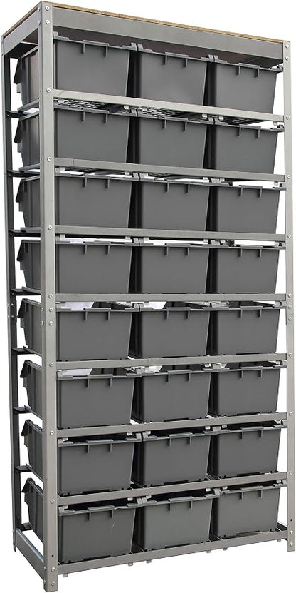 King's Rack Bin Rack Storage System Heavy Duty Steel Rack Organizer Shelving - Image 5