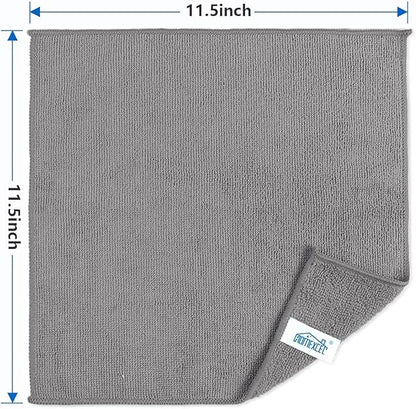 HOMEXCEL Grey Microfiber Cleaning Cloth, 50 Pack Cleaning Towels - Image 7