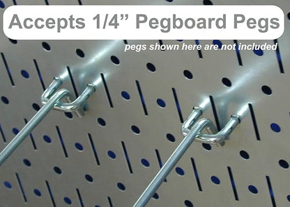 Wall Control Metal Pegboard Tool Organizer and Gray Metal Pegboard Pack - Image 6
