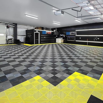 15.7"x15.7" Garage Flooring Tiles, Non-Slip Interlocking Plastic Garage Floor - Image 7