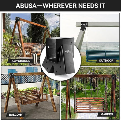 Heavy Duty Swing Sets Brackets Including 2 Black A-Frame Swing Set Brackets and - Image 8