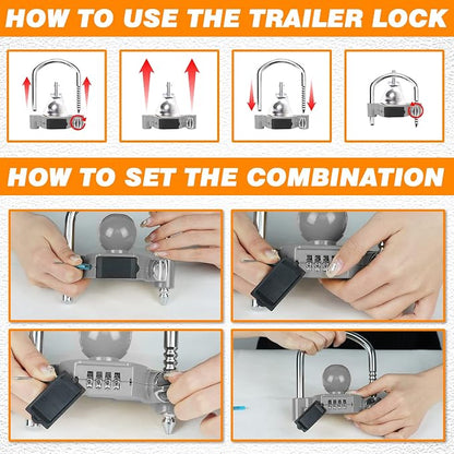Funmit Trailer Lock Universal Hitch Lock - Image 5