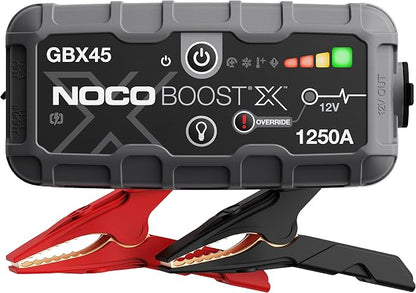 NOCO Boost X GBX45: 1250A UltraSafe Jump Starter – 12V Lithium Battery Booster by NOCO