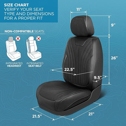 Elite Edition Faux Leather & Suede Seat Covers - Image 5
