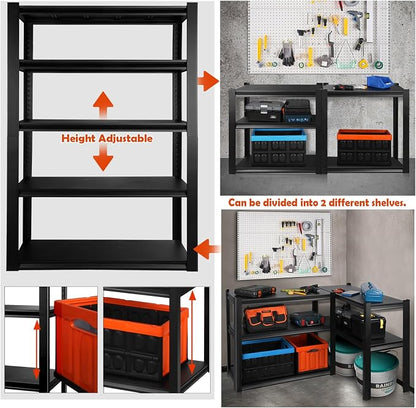 PACHIRA E-Commerce 72" Garage Shelving Heavy Duty, Wide Size Storage Shelves - Image 6
