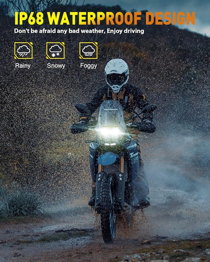 Latest H4/9003/HB2 Bulb for Motorcycle Hi/Low Beam, 18000LM 800% Super Brighter - Image 4