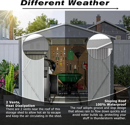 8×12 Ft Outdoor Storage Shed - Image 2