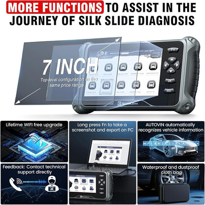 BOSSCOMM IF742 OBD2 Scanner, ABS/SRS/Transmission/Check Engine Code Reader Scan - Image 6