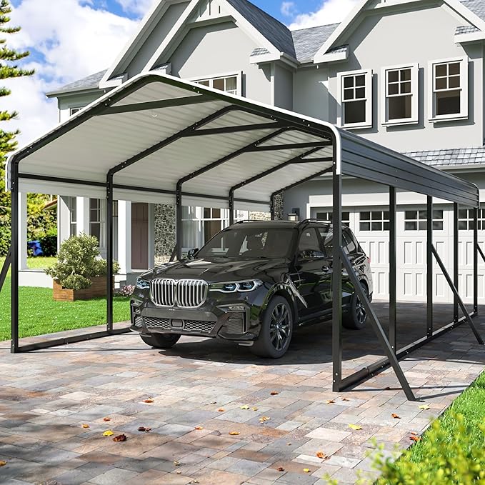 Carport 12x20 FT Heavy Duty Carports Canopy by DAUSOLA