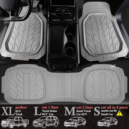 CAR PASS Deep Dish Rubber Floor Mats - Image 4
