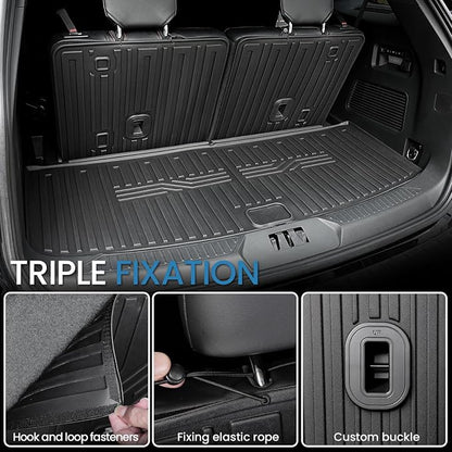 Floor Mats for 2020-2024 2025 Ford Explorer 6 Seats Captain Chairs Car Mat - Image 4