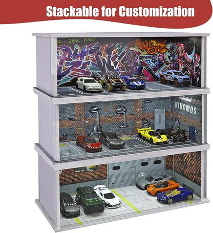 Display Case for Hot Wheels: Stackable Parking Garage for 1/64 Scale Matchbox - Image 4
