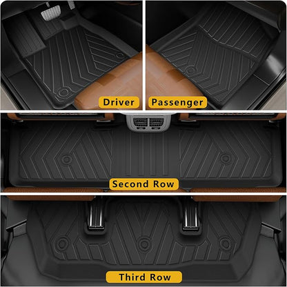 2025 Pilot Floor Mats & Cargo Liner & Backrest Mat Fit - Image 2