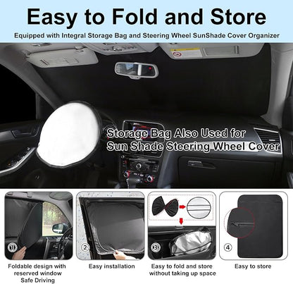 TINGLU Window Shades for Dodge Charger 2011-2023 Accessories Car Side Full - Image 5