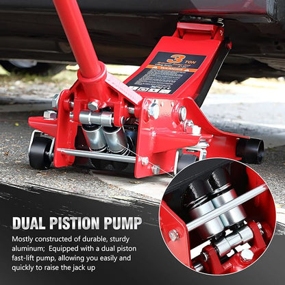 DNA MOTORING TOOLS-00235 Low Profile Hydraulic Trolley Service/Floor Jack - Image 3
