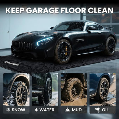 Easy to Clean Heavy-Duty PVC Garage Floor Mat - Image 2