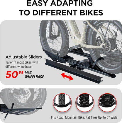Rockland Foldable 3-Ebike Rack - Image 5