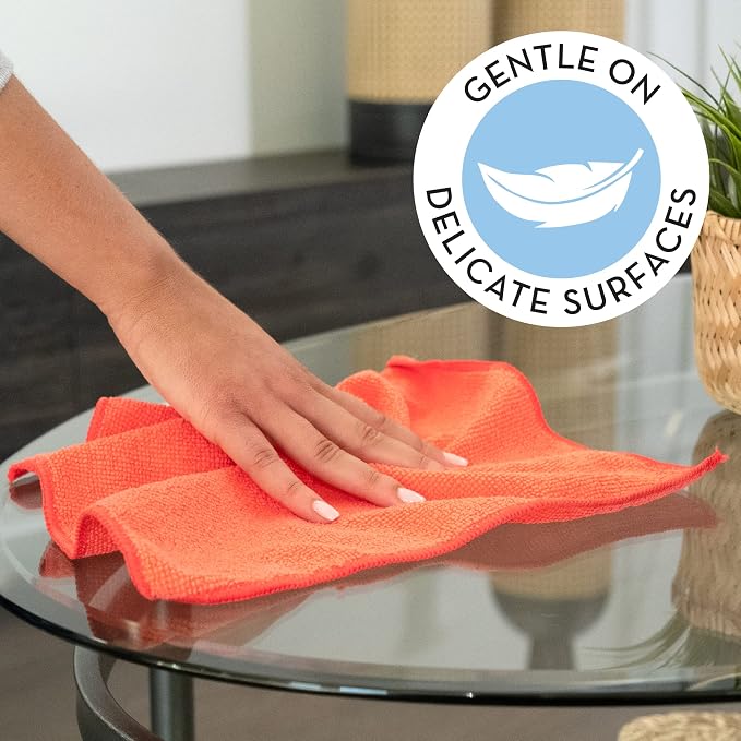 S&T INC. 150 Pack Microfiber Cleaning Cloth, Bulk Towels - Image 3