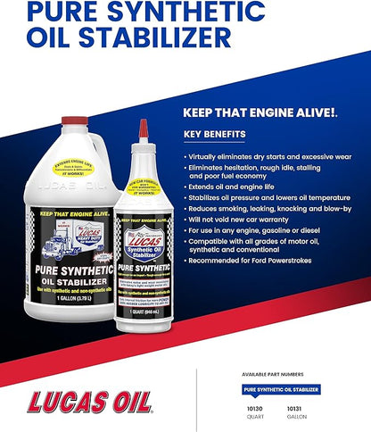 Lucas Oil 10130 Pure Synthetic Oil Stabilizer - Image 5