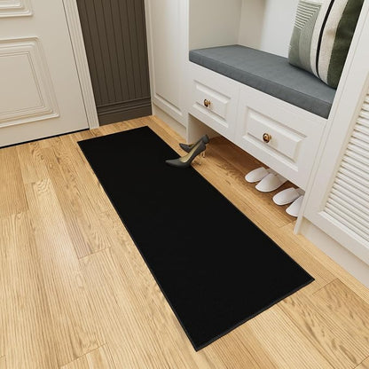 Ottomanson Hallway Runner Rug 2'2" x 6' Non Slip Solid Area Rugs Easy to Clean - Image 10