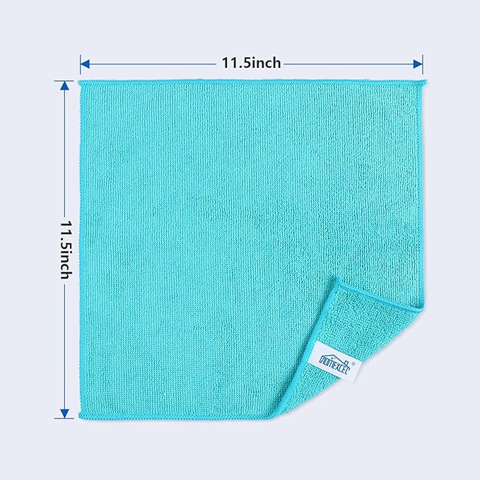 HOMEXCEL Microfiber Cleaning Cloth, 12 Pack Cleaning Rags, Cleaning Towels - Image 2