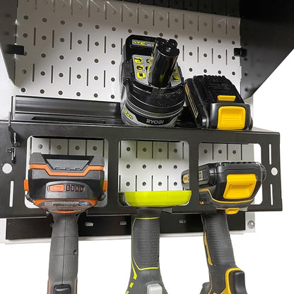 Wall Control Power Tool Storage Organizer Kit Cordless Drill Holder Charging - Image 4