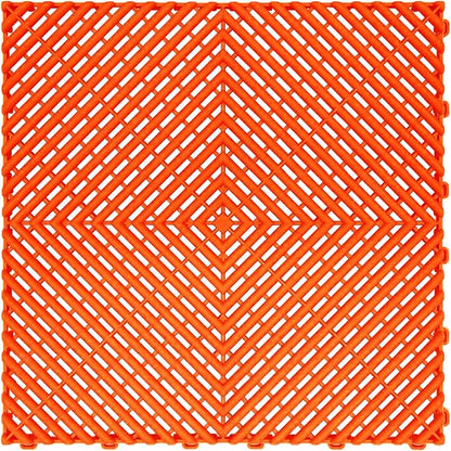 15.7"x15.7" Garage Flooring Tiles, Non-Slip Interlocking Plastic Garage Floor by Home