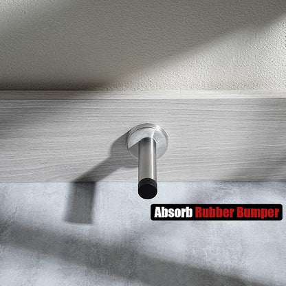 JQK Door Stopper, 304 Stainless Steel Thicken 1mm Sound Dampening Door Stop - Image 6