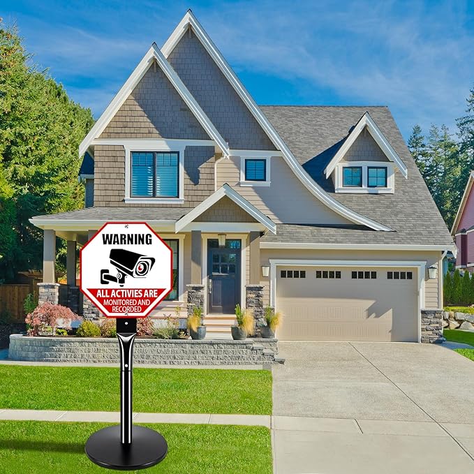 Heavy Duty Parking Sign Post Stand 49", 20lbs Cast Iron Base Sign Post - Image 8