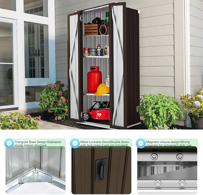 AECOJOY Outdoor Storage Cabinet Waterproof - Image 4