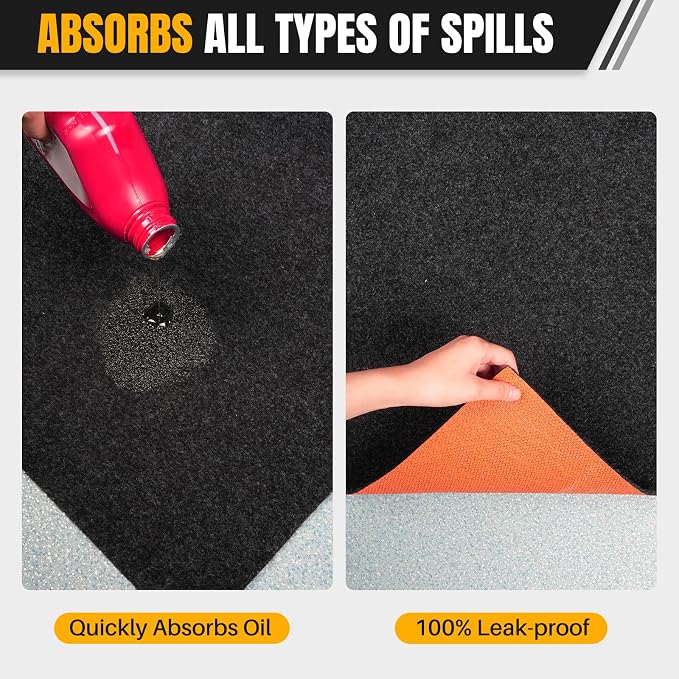 Heavy Duty Oil Spill Mat, Garage Floor Mat - Image 5