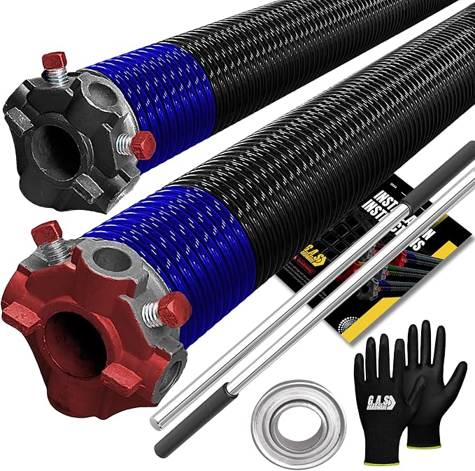 Garage Door Torsion Spring 262x1.75x36 Includes 1” Steel Bearing, Non-Slip by GASHardware