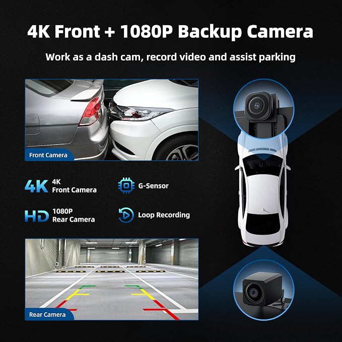 Portable Carplay Screen for Car, 10.26" Wireless Apple Carplay & Android Auto - Image 4