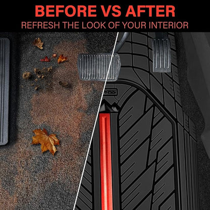 CAR PASS Metal Medium Rubber Floor Mats - Image 6