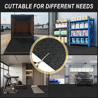 7.5x25 FT Garage Floor Mat, Updated 2.8mm Thicked Flooring Roll - Image 7
