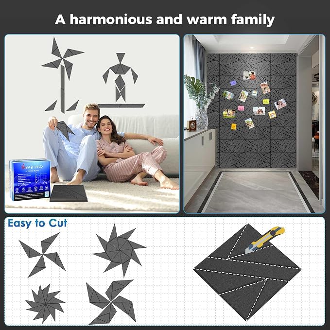 【10 Pack】 Acoustic Panels Self-Adhesive - Image 3