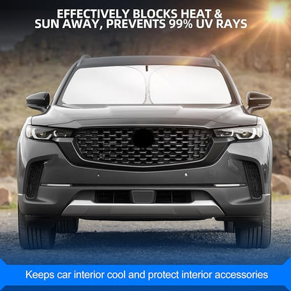 Windshield Sun Shade for Mazda CX-50 2023-2025 2026 Foldable CX50 Sunshade - Image 7