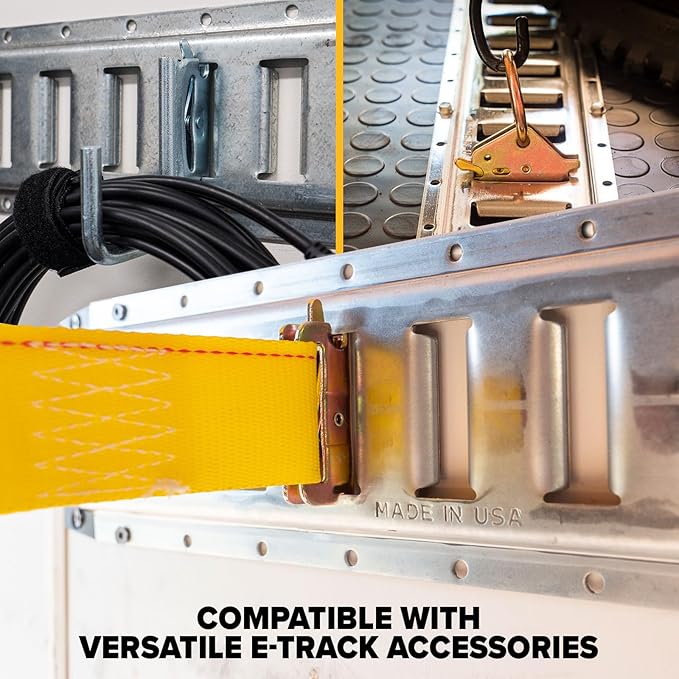 US Cargo Control Horizontal E Track, 5 Foot Length Cargo E Track, Galvanized - Image 7
