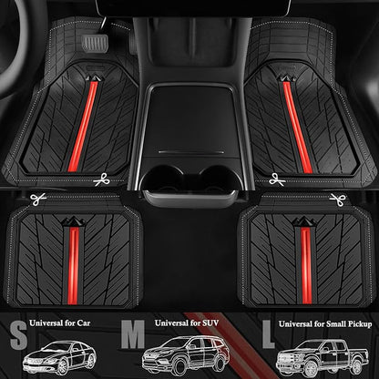 CAR PASS Metal Medium Rubber Floor Mats - Image 2