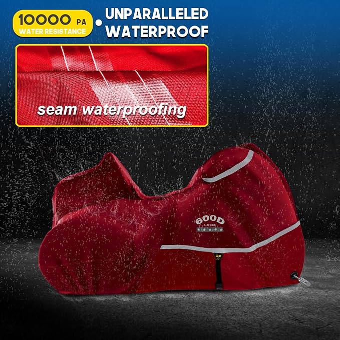 Rosefray Trike Cover, Motorcycle Cover Heavy Duty 600D Waterproof forTrike - Image 3