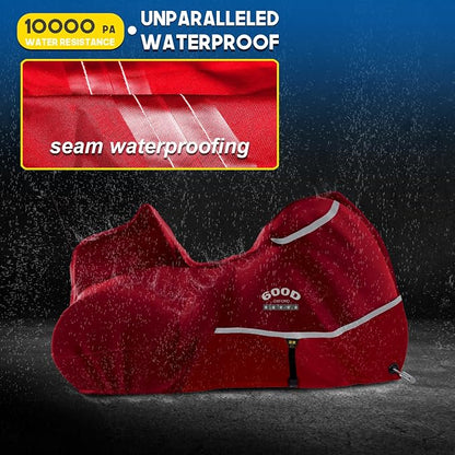 Rosefray Motorcycle Cover with Side+Top Box Heavy Duty 600D Waterproof - Image 3