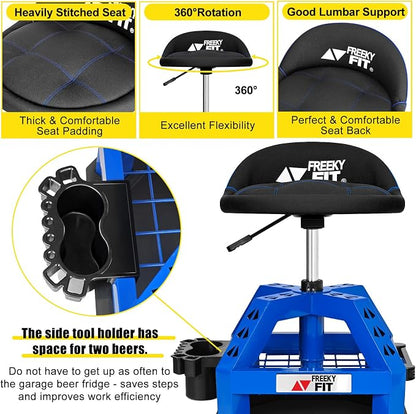 Rolling Shop Stool for Garage - Image 7